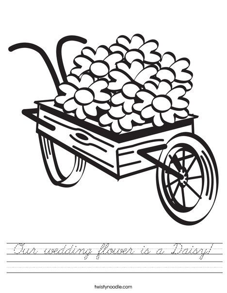 Flowers in a Wagon Worksheet