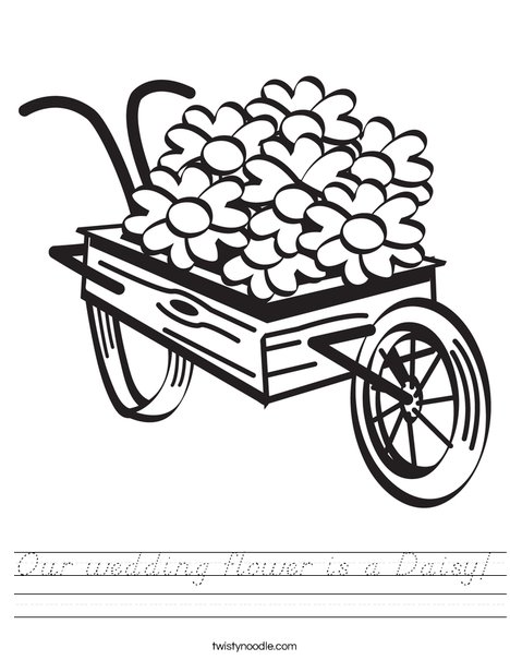 Flowers in a Wagon Worksheet