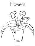 Flowers Coloring Page