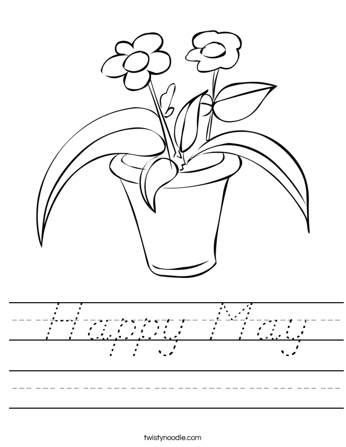 Happy May Worksheet