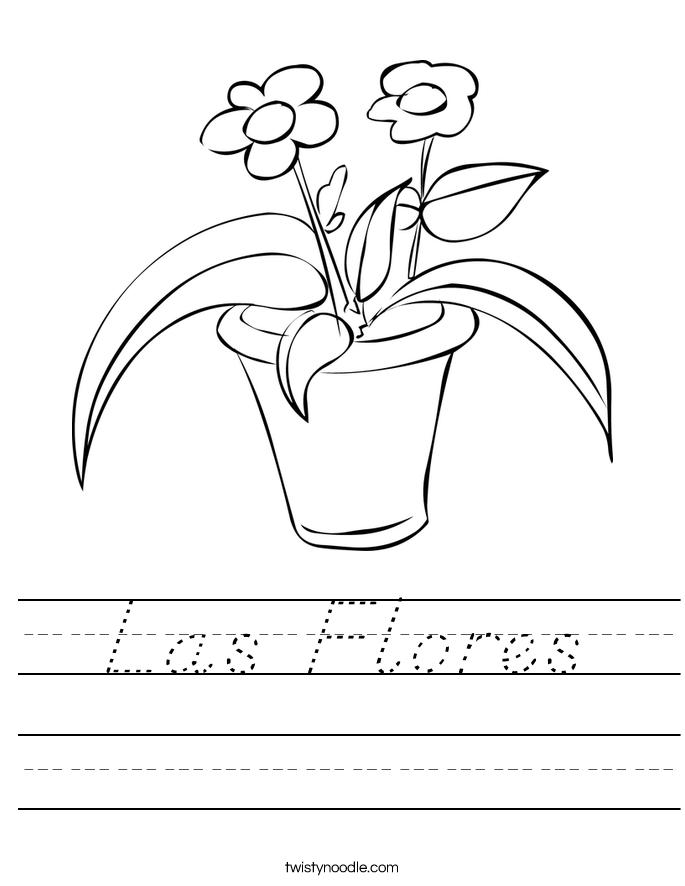 Las Flores Worksheet