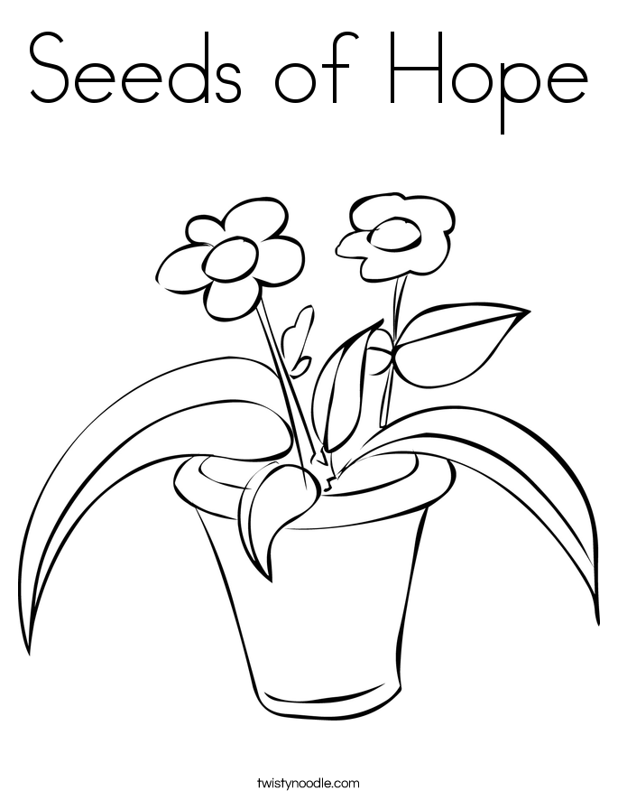 Seeds of Hope Coloring Page - Twisty Noodle