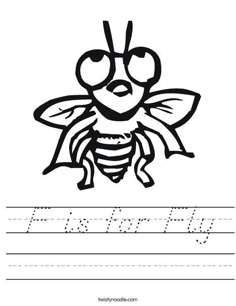 Fly with Big Eyes Worksheet