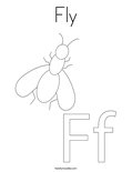 Fly Coloring Page
