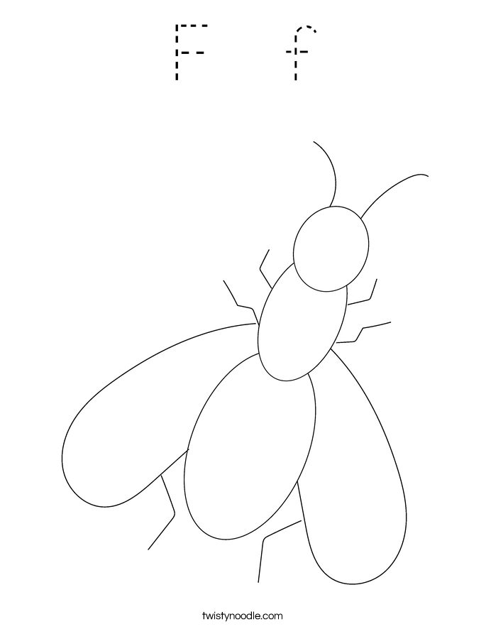 F  f Coloring Page