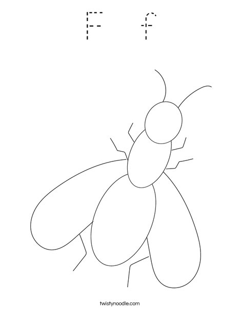 Fly Coloring Page