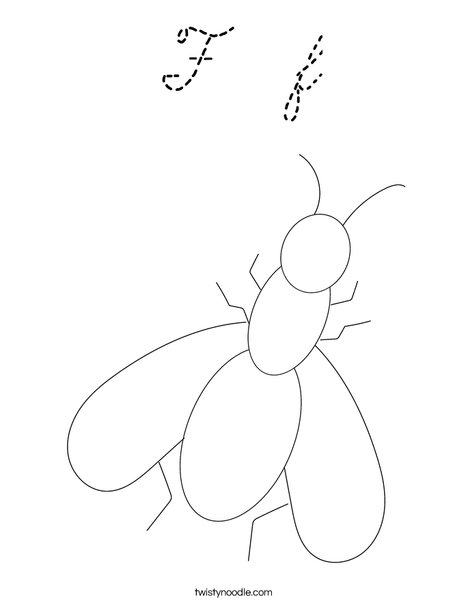 Fly Coloring Page