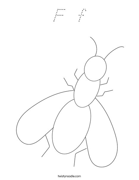Fly Coloring Page