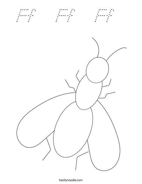 Fly Coloring Page