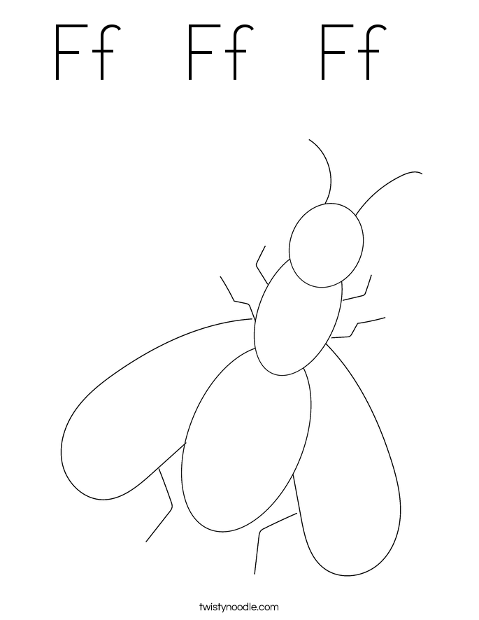 Ff   Ff   Ff   Coloring Page