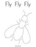 Fly  Fly  FlyColoring Page