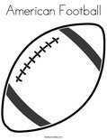 American Football Coloring Page
