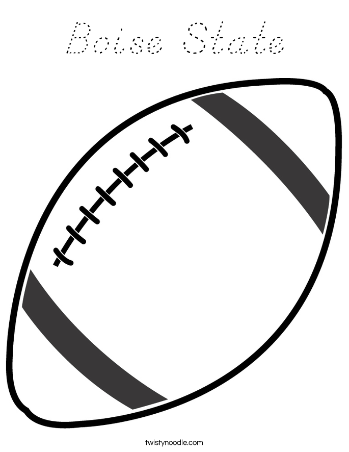 Boise State Coloring Page