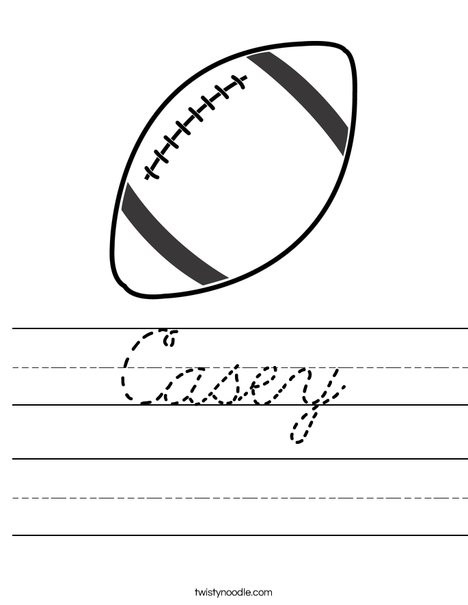 Football 2 Worksheet