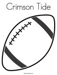 Crimson Tide Coloring Page