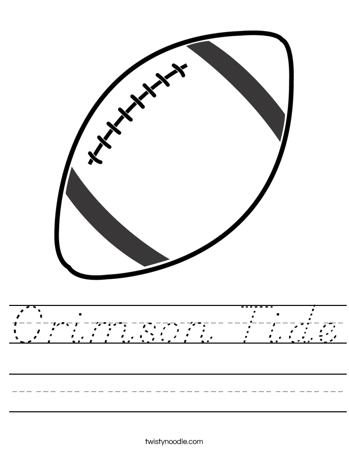 Crimson Tide Worksheet