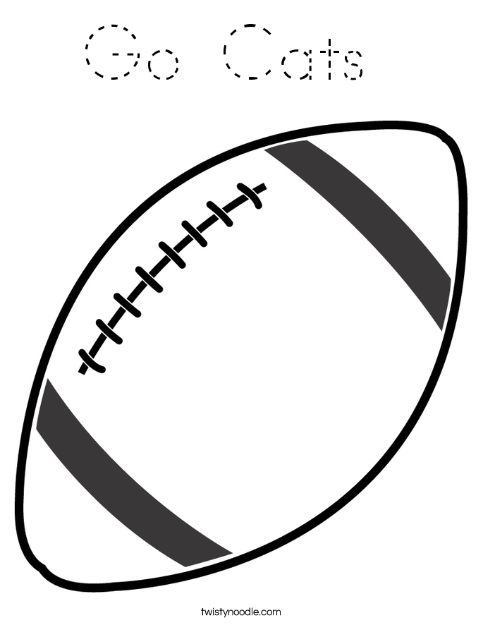 Go Cats  Coloring Page