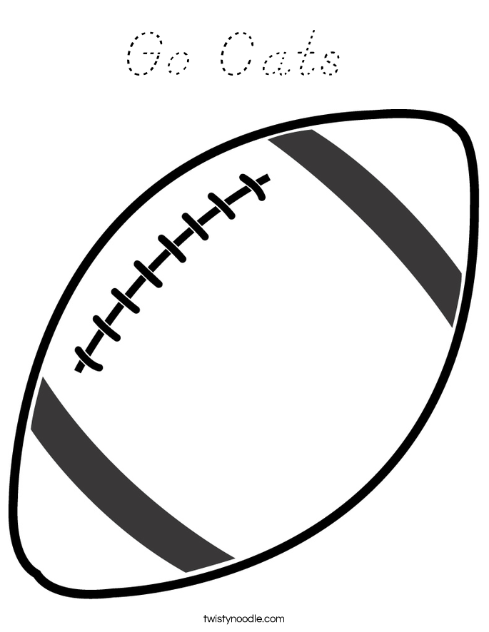 Go Cats  Coloring Page