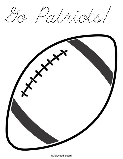 Football 2 Coloring Page