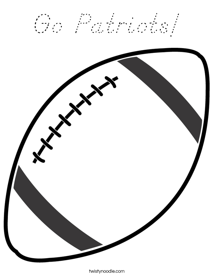 Go Patriots! Coloring Page