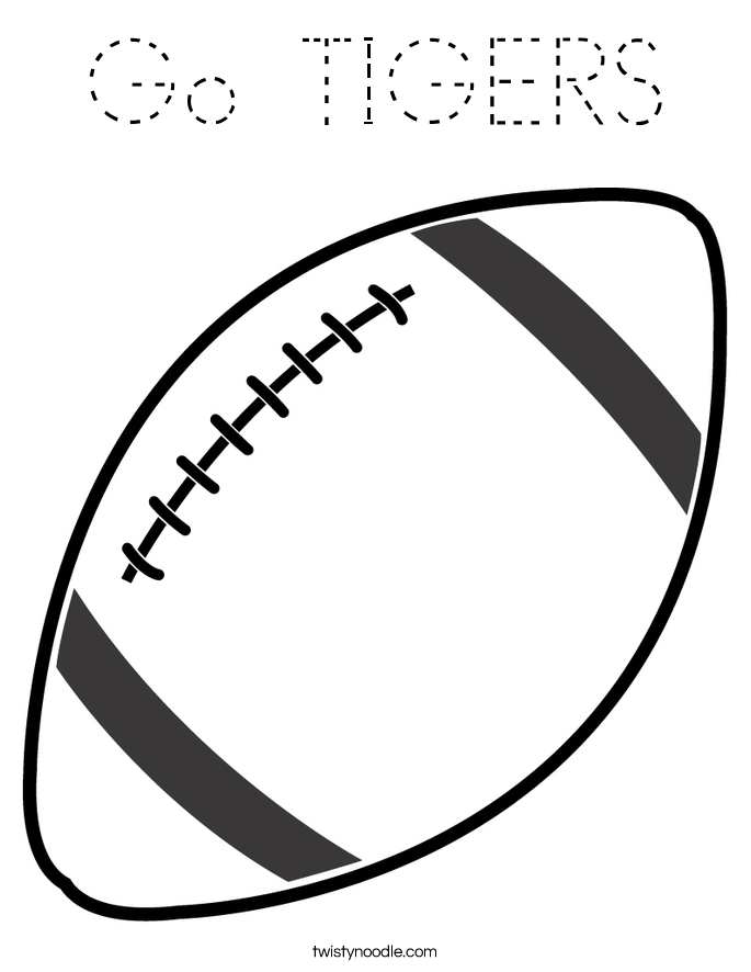 Go TIGERS Coloring Page