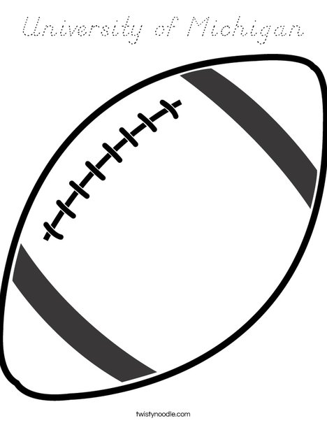 Football 2 Coloring Page