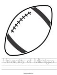 University of Michigan Worksheet