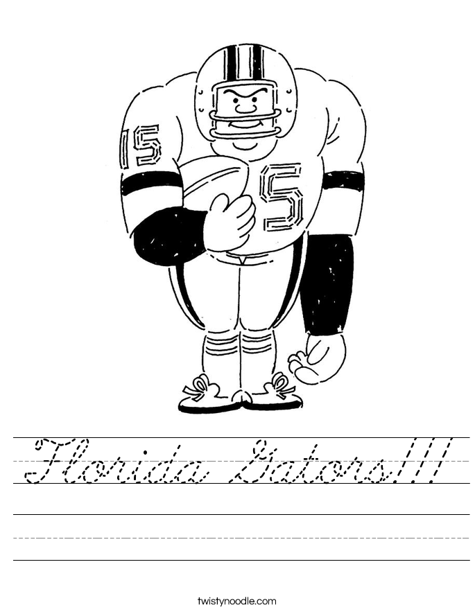 Florida Gators!!! Worksheet