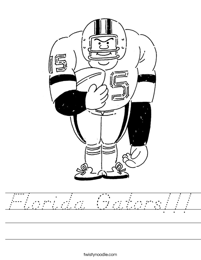 Florida Gators!!! Worksheet