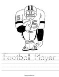 Football Player Worksheet