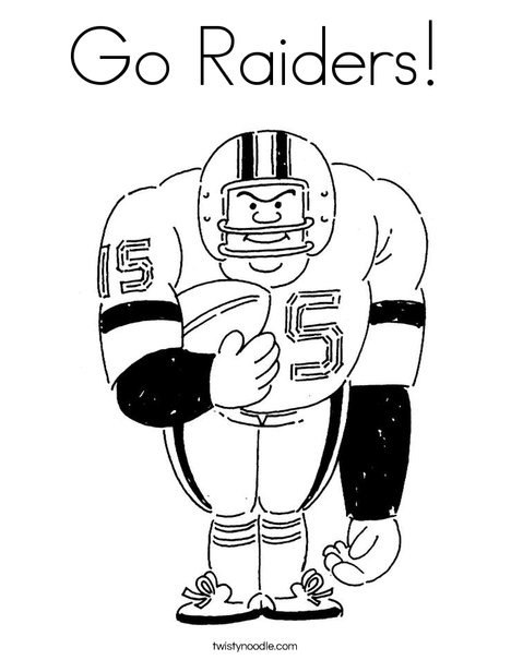 Go Raiders Coloring Page - Twisty Noodle