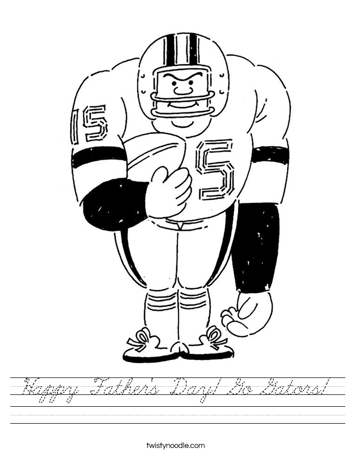 Happy Father's Day! Go Gators! Worksheet