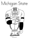 Michigan State Coloring Page