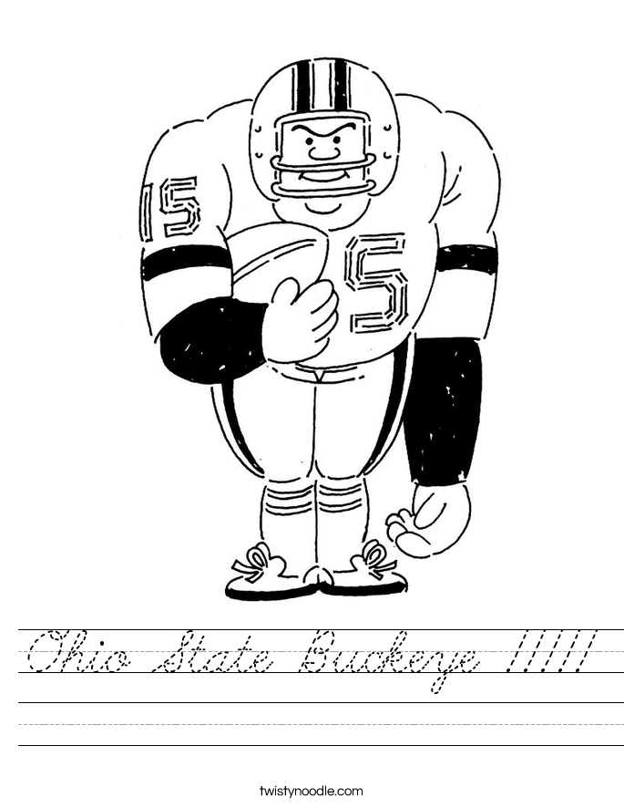 Ohio State Buckeye !!!!! Worksheet