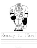 Ready to Play! Worksheet