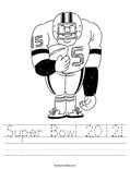 Super Bowl 2012! Worksheet