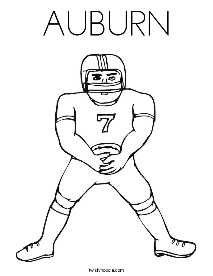 AUBURN Coloring Page