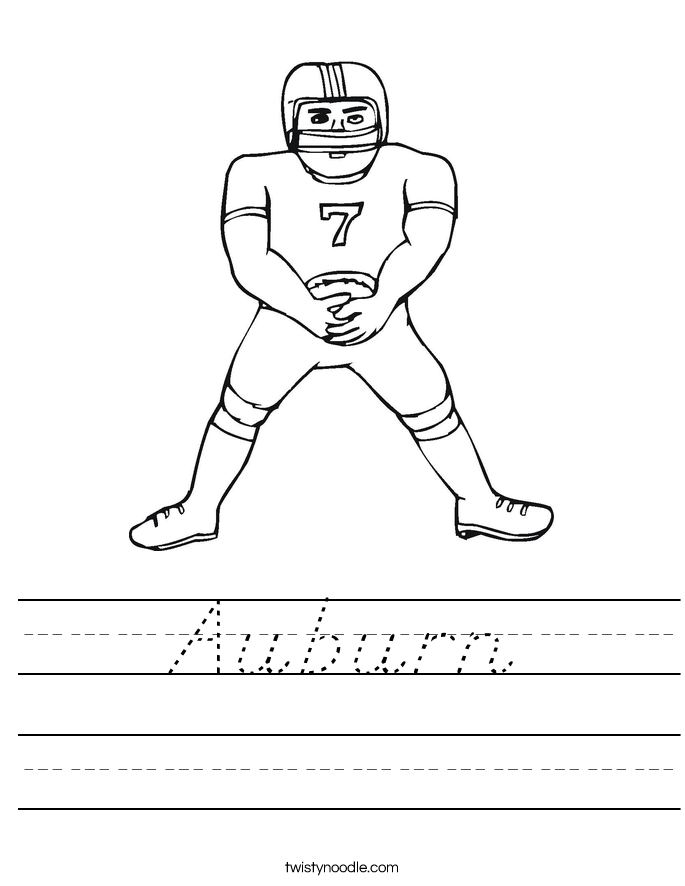 Auburn Worksheet
