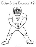 Boise State Broncos #2 Coloring Page