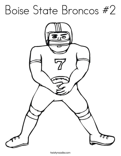 Football Player Coloring Page