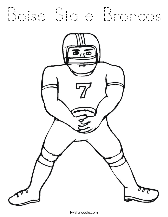 Boise State Broncos Coloring Page