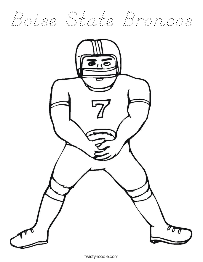 Boise State Broncos Coloring Page