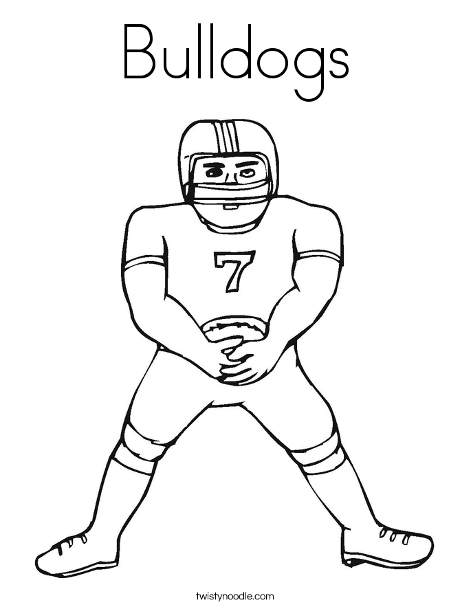 Bulldogs Coloring Page