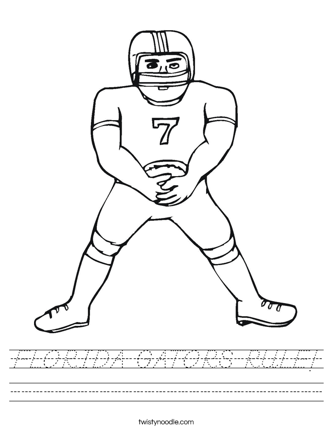 FLORIDA GATORS RULE! Worksheet
