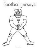  football jerseys Coloring Page