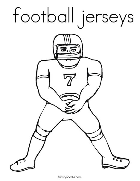 Football Player Coloring Page