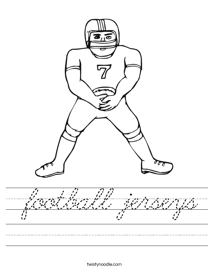  football jerseys Worksheet