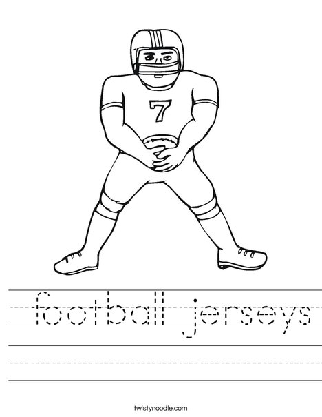 Football Player Worksheet