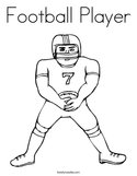 Football Player Coloring Page
