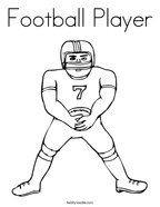 Football Player Coloring Page